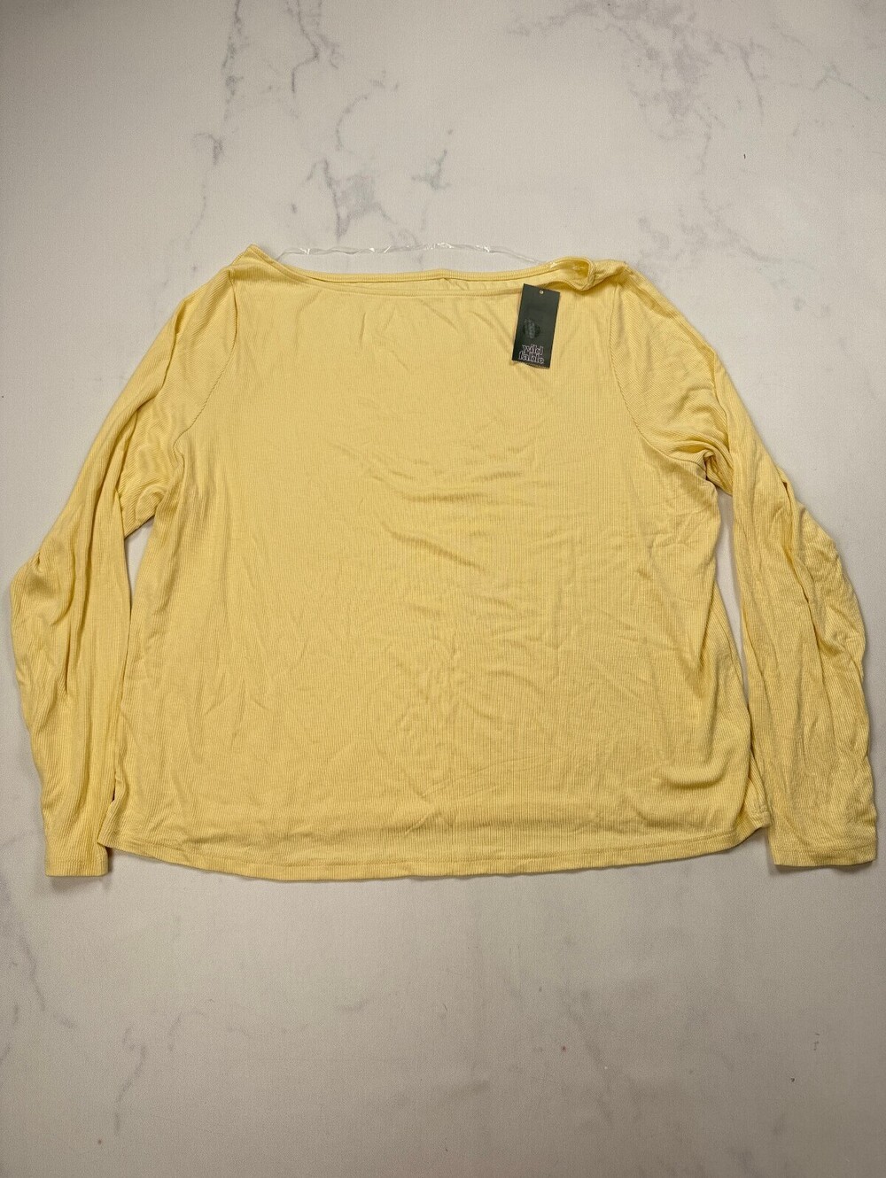Wild Fable Blouse Yellow 90s VTG Statement Style - Womens 3X